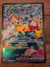 Pokemon 30th Pikachu ex 149/128 Secret Rare Full Art Holo ENG picture
