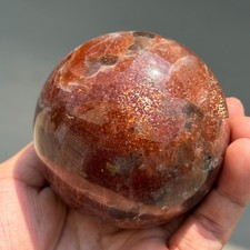 549g Natural Rainbow Flash Sunstone Sphere Quartz Crystal Mineral picture