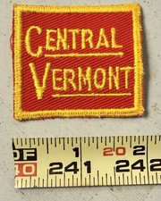 RARE VINTAGE CENTRAL VERMONT RAILROAD PATCH UNUSED TRAINS RR ADVERTISING G picture