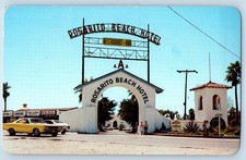 Playas de Rosarito BC Mexico Postcard Hotel Rosarito Beach c1950's Vintage picture