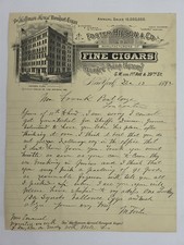 1892 antique FOSTER HILSON & CO FINE CIGARS nyc HOFFMAN HOUSE illus letterhead picture