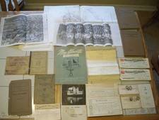 Large Antique Cambridge Electric Company Business Ephemera Lot Checks Reports picture