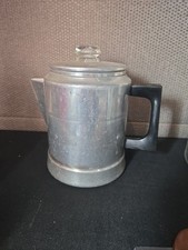 Vintage Comet Aluminum Camping Stovetop Coffee Percolator Pot 7 Cup Capacity picture