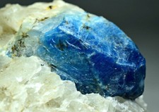 381 gram Rare Fluorescent Blue Coated Afghanite Crystal On Fluorescent Calcite picture