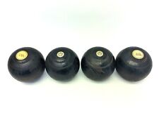 Four Large Wooden Scottish Bowling Association Thomas Taylor Lawn Bowling Balls picture