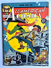 ALL-AMERICAN COMICS #50 VG+ 4.5 DC 1943 SCARCE, ONLY 13 ON CENSUS picture