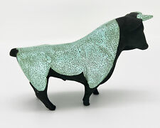 VTG. Mid Century Modern Hagen Renaker Ceramic Black Bisque Bull Figurine RARE picture