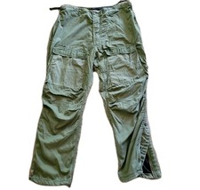 Vtg. 70's Military Suit Chemical Protective Cargo Pants Army Trousers Mens Large picture