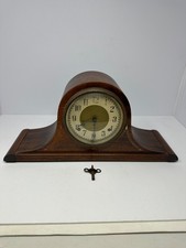 Vintage 1943 Plymouth 8-Day Wind Mantle Clock With Key picture
