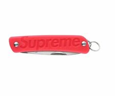 🔥IN HAND🔥 Supreme/Boker Glow-In-The-Dark Keychain Knife - Red picture