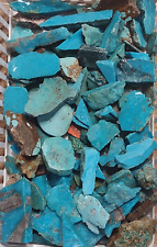 2Lbs. 110+Pc. Large Turquoise Various Mines, The Right Blue Slabs, Chunks, & End picture