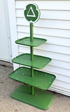 RARE Vintage Cities Service Gas Staion Oil Can Metal Counter Display Rack 1940s picture