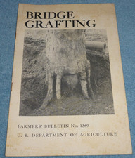 1946 USDA Farmers Bulletin No. 1369 Bridge Grafting picture