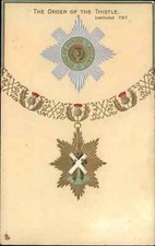 TUCK Connoisseur's Empire No. 2558 SCOTTISH Order of the Thistle EMBOSSED PC picture
