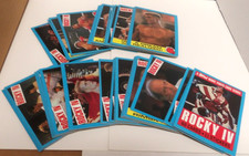1985 TOPPS ROCKY IV 4 TRADING CARDS COMPLETE SET 66 CARDS + 11 STICKERS NRMT picture