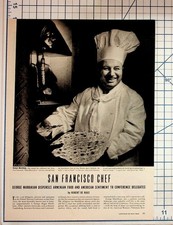 1940s San Francisco Chef George Mardikian Magazine Article AP Philip Morris Ads picture
