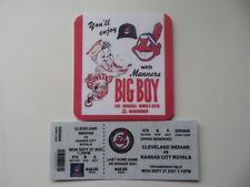 CLEVELAND INDIANS (CHEIF WAHOO) Wtth MANNERS BIG BOY Double-Deck Burger, MAGNET picture