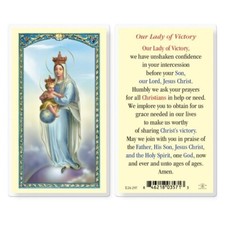 Our Lady Victory - Laminated Holy Card picture