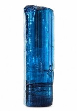 Natural Dark Ink Blue Tourmaline Crystal, High Quality Mineral Specimen, AFG. picture