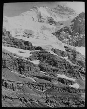 ANTIQUE GBB Magic Lantern Slide MOUNTAIN SCENE C1890 PHOTO SWITZERLAND ?  picture