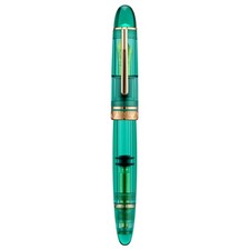 Majohn P140 Piston Fountain Pen NO.8 EF/ F/M Nib, Transparent Green Writing Pen picture