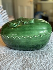 VINTAGE Majolica Watermelon Tureen with Lid picture