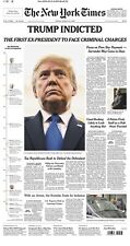 DONALD TRUMP INDICTED - New York Times Newspaper Friday March 31, 2023 NEW picture