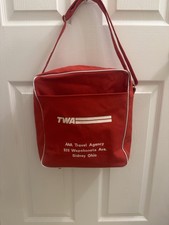 VINTAGE TWA Red Shoulder Bag picture