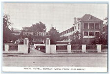c1910 Royal Hotel Durban (View from Esplanade) South Africa Antique Postcard picture