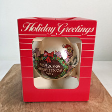 1983 Disney Happy Holidays Christmas Ornament Epcot Center Figment NOS picture