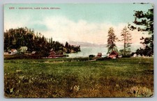 Vintage Glenbrook Lake Tahoe Nevada Postcard Edward H Mitchell Scenic View picture
