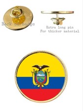 Ecuador National Flag 26mm Metal Lapel Domed Pin Badge picture