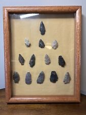 Authentic Native American Artifact Arrowhead Projectile Point  Shadow Box Idaho picture