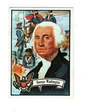 1972 Topps Presidents GEORGE WASHINGTON #1  VG VG/EX--1st president 1789-1797 picture
