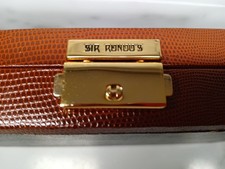 SIR RONDO'S ITALIAN LEATHER CASE for Vintage Ink Pens / Jewelry Display/ Storage picture