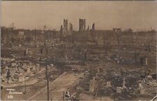 Houston Texas,Catastrophic Fire,Downtown,Church 1912 RPPC Photo Postcard picture