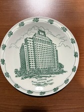 vintage 1949 souvenir collector plate With the historic Shamrock Hotel  picture
