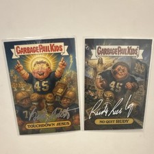 Rudy Ruettiger Autograph- Garbage Pail Kids,2 card lot, Cert#70888, Cert#136481 picture
