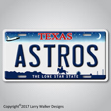 Houston Texas ASTROS World Series 2017 Champions Baseball Team License Plate Tag picture