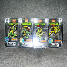 FiGPiN TMNT Pins on Fire 2023 Exclusive Set Raphael Leo Mike Don (1106-1109) picture