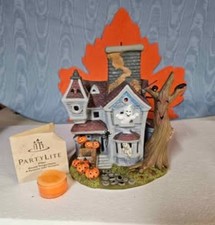 Partylite Ghostly Tealight House P7862 Halloween Haunted House Spinning Ghost picture