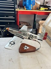 Pacific Aircraft P-51D Mustang Glamorous Glen III Handcrafted Wood Desktop Model picture