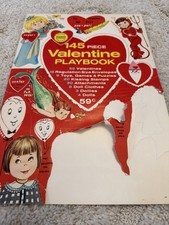 Vintage 1950s Doubl Glo Valentine Playbook 145 Piece Paper Dolls Cards Ephemera picture