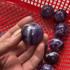 1pc Wholesale Natural Dreamy Amethyst Ball Quartz Crystal Sphere Healing 30mm+ picture