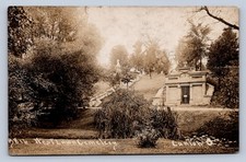 J87/ Canton Ohio RPPC Postcard c1910 Leiter West Lawn Cemetery  772 picture