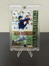 Alex Rodriguez 2000 Royal Rookies Wall Street AUTO /100 On Card Mariners A-Rod picture