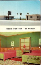 Vintage Freddy's Guest Court Postcard on Gulf Coast Panama City FL picture