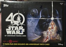 2017 Topps Star Wars 40th Anniversary Sealed Blaster Box - Exclusive Patch Card picture