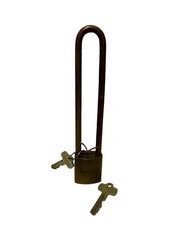 Vintage 8” BEST PADLOCK w/ Key (Complete Tested Works)  picture