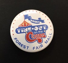 Vintage  Sega's Time-Out on the Court PIN Arcarde Forest Fair Mall 1.75